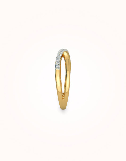 Abril cutout gold ring
