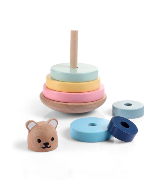 wooden stacking rings