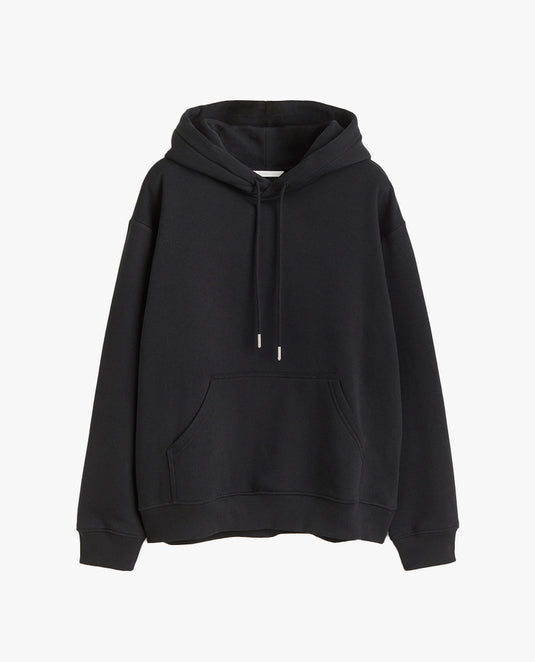 Relaxed black hoodie