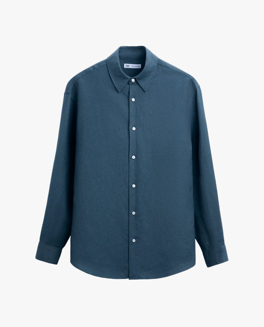 Brushed viscose fit shirt