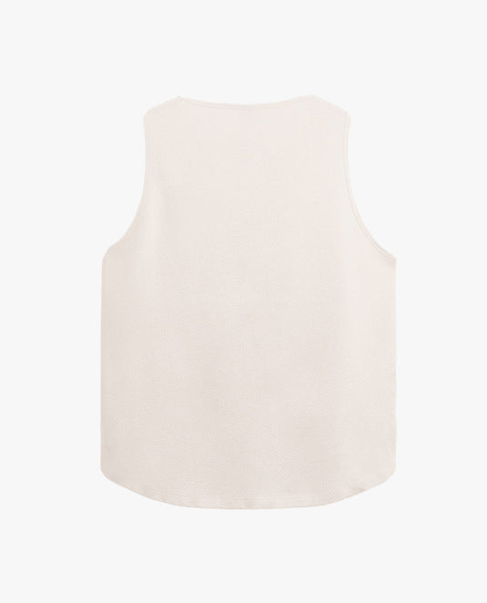 Textured mesh tank top