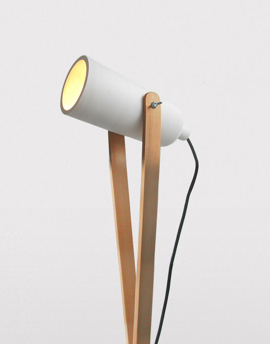 Wooden stand lamp