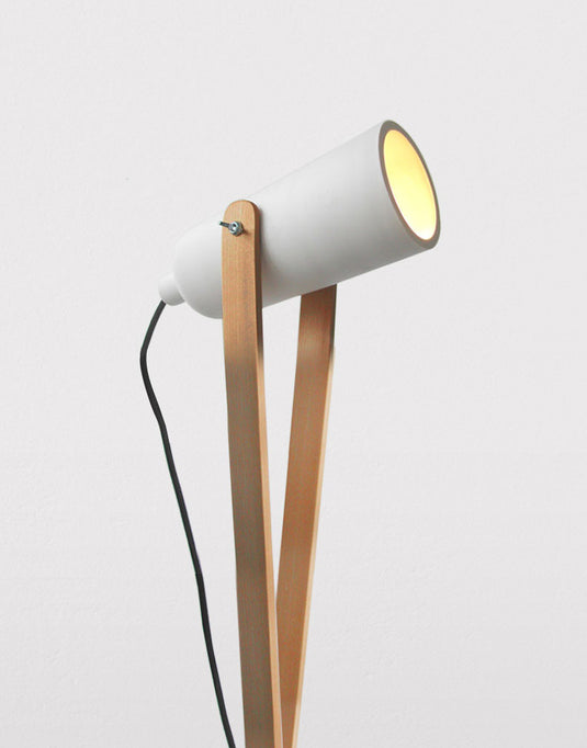 Wooden stand lamp