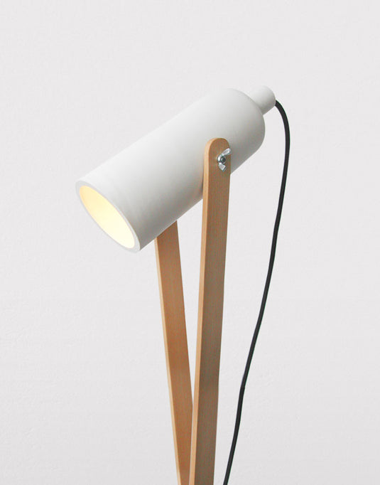 Wooden stand lamp