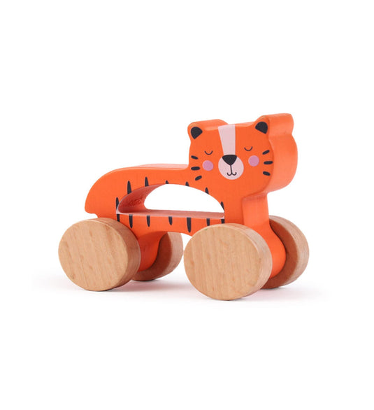 Tiger on wheels toy