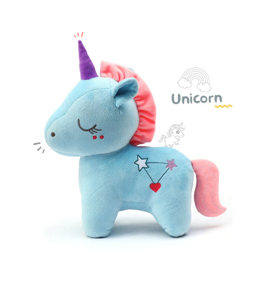 Unicorn blue soft toy
