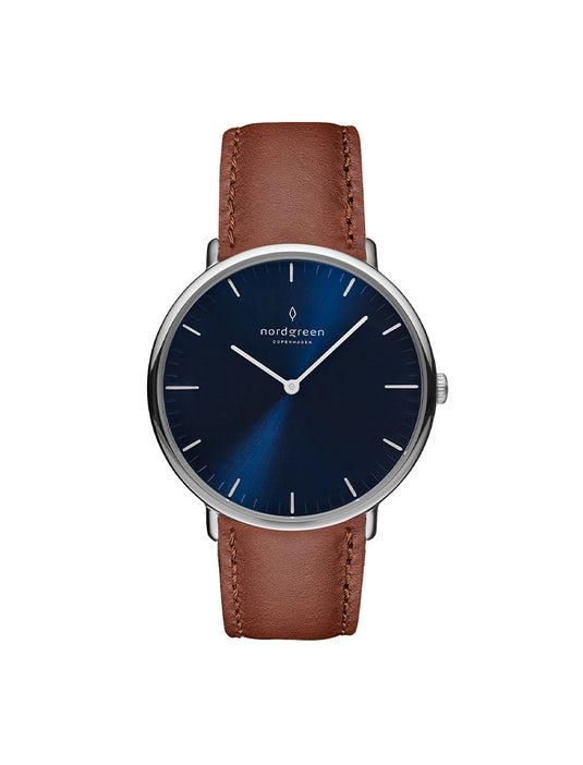 Brown leather watch