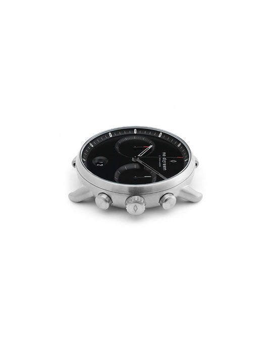 Silver dial watch